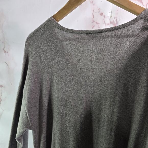 Rails Dress Womens Medium Brown Sweater Margot Midi Maxi Bow Cashmere - Picture 6 of 15